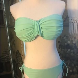 MINT BANDEAU BIKINI W/ OPTIONAL TIE TOP⭐️